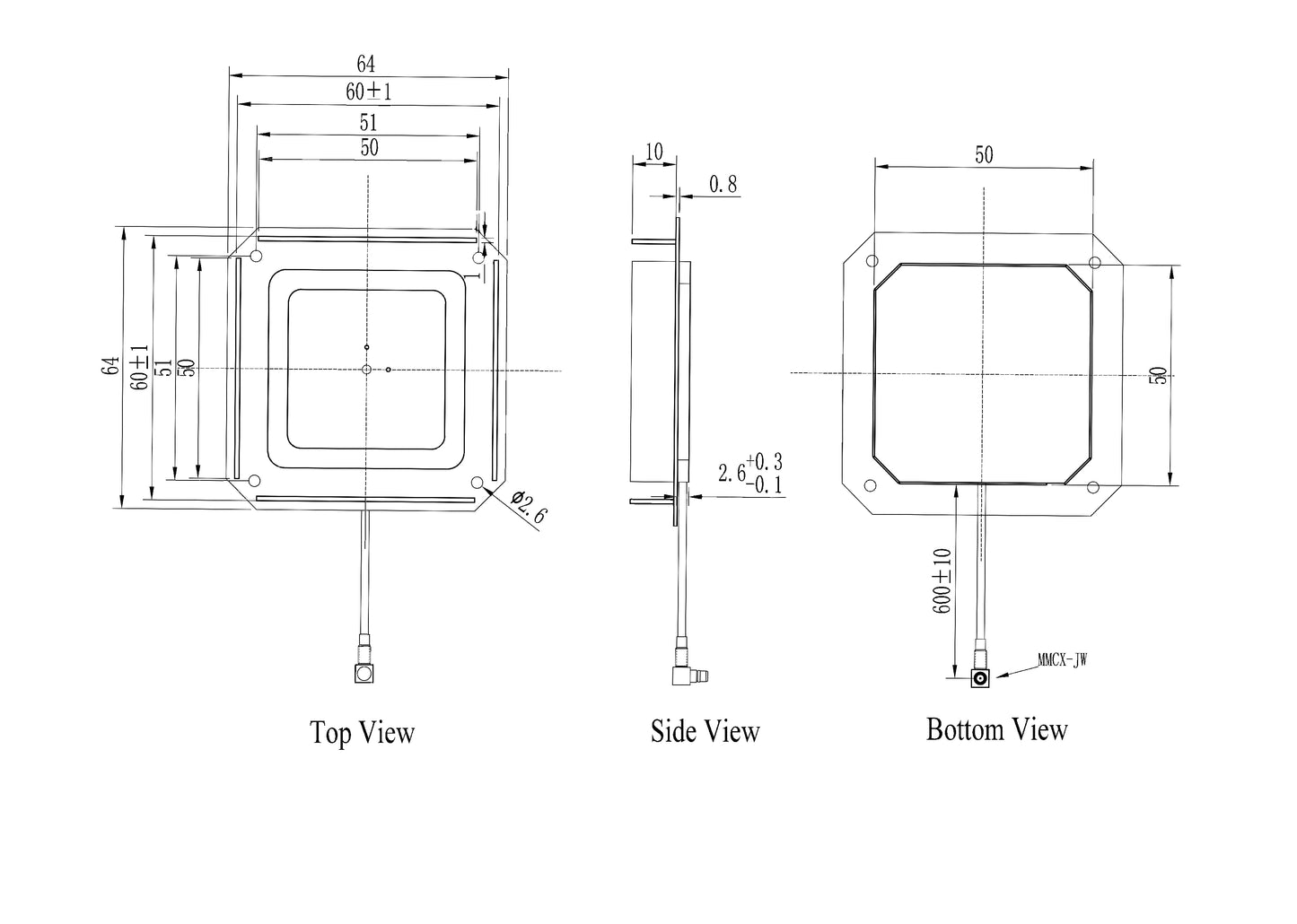 OEM GNSS Antenne HX-CUX014A (Full Band)