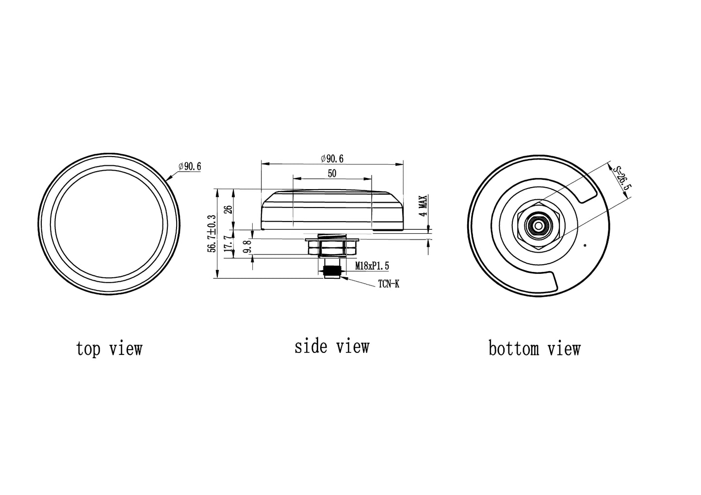 Ruggedized GNSS Antenne HX-CVX603A