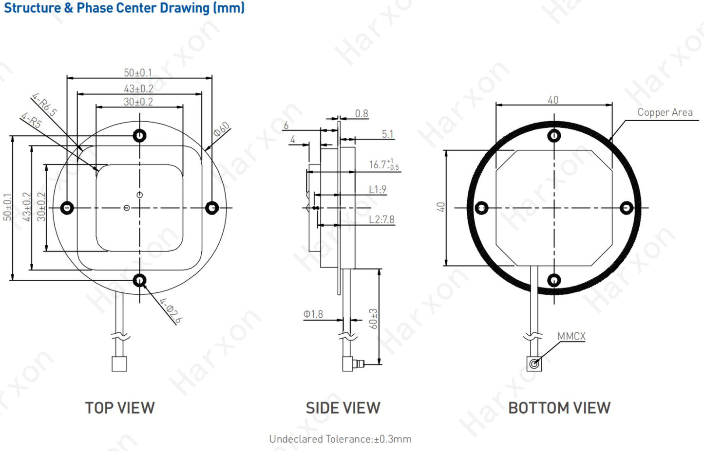 OEM GNSS Antenne HX-CU7001A