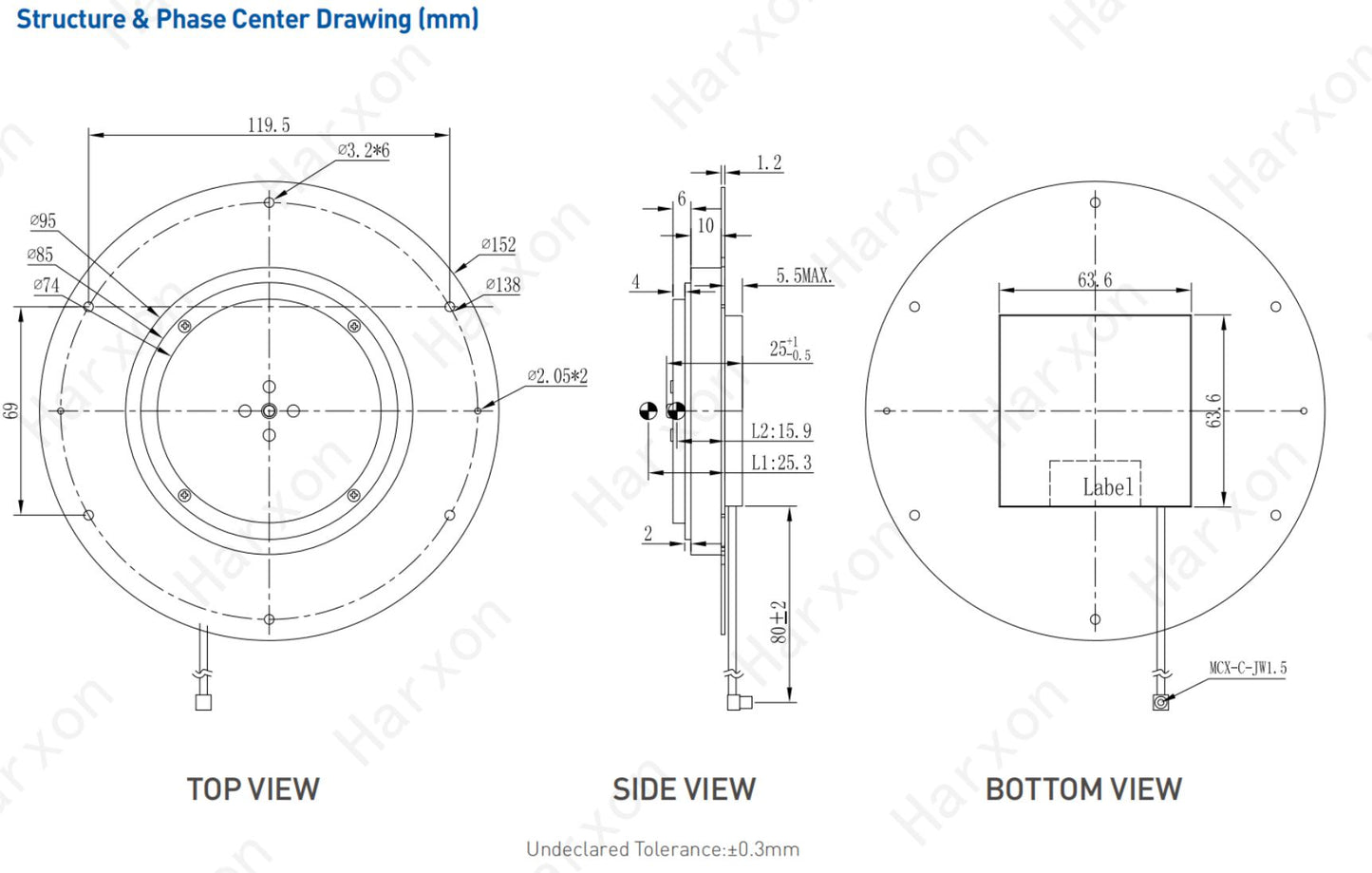 OEM GNSS Antenne HX-CSX048A