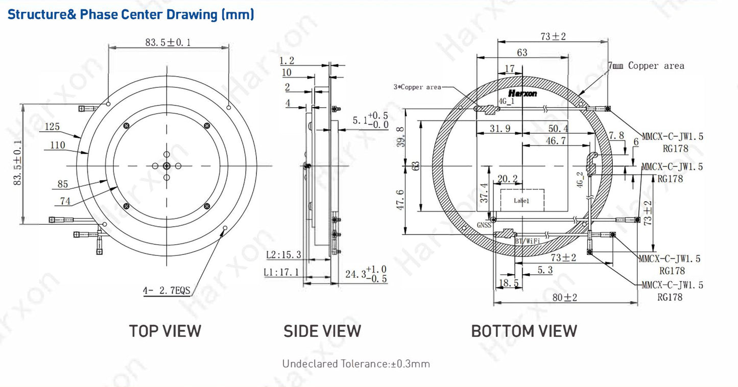 X-Survey™ OEM antenna HX-CSX100A