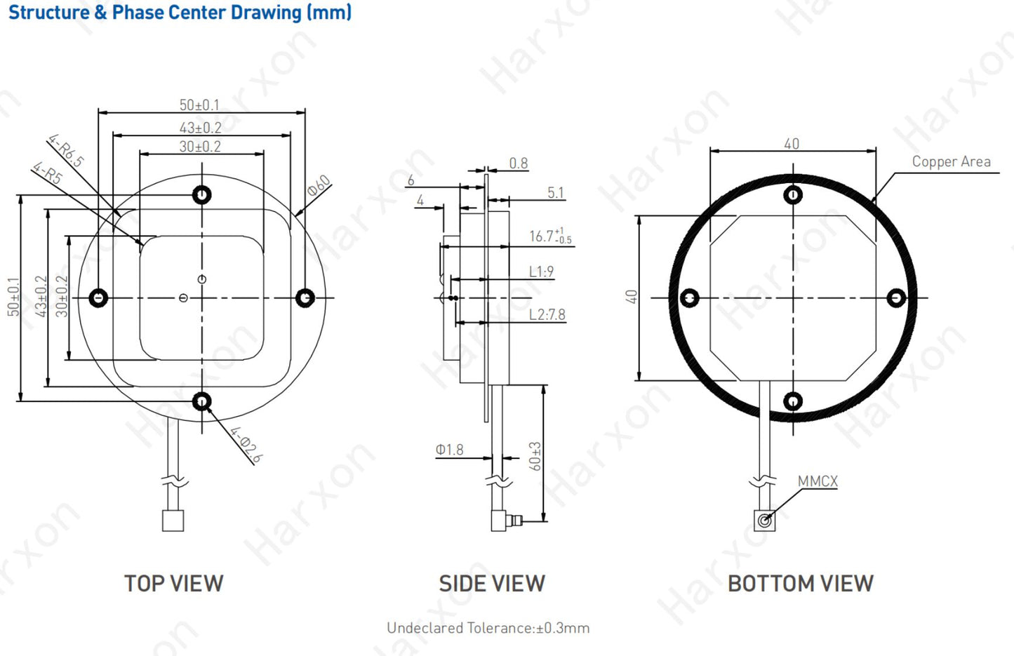 OEM GNSS Antenne HX-CUX003A