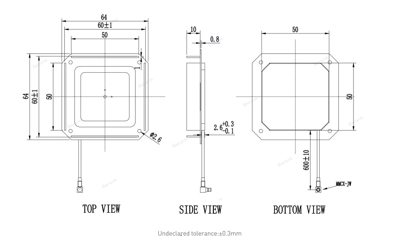 OEM GNSS Antenne HX-CUX014A (L1+L5)