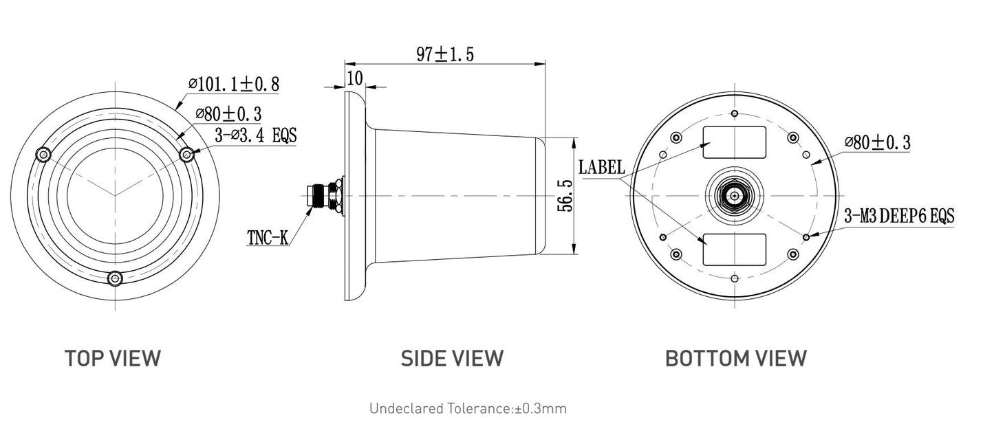 Anti-Jamming Helix Antenne JH001