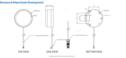 High-precision GNSS Fahrzeug Antenne HX-AULD078