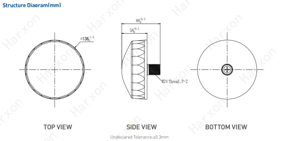 High-precision GNSS Fahrzeug Antenne HX-AULT002